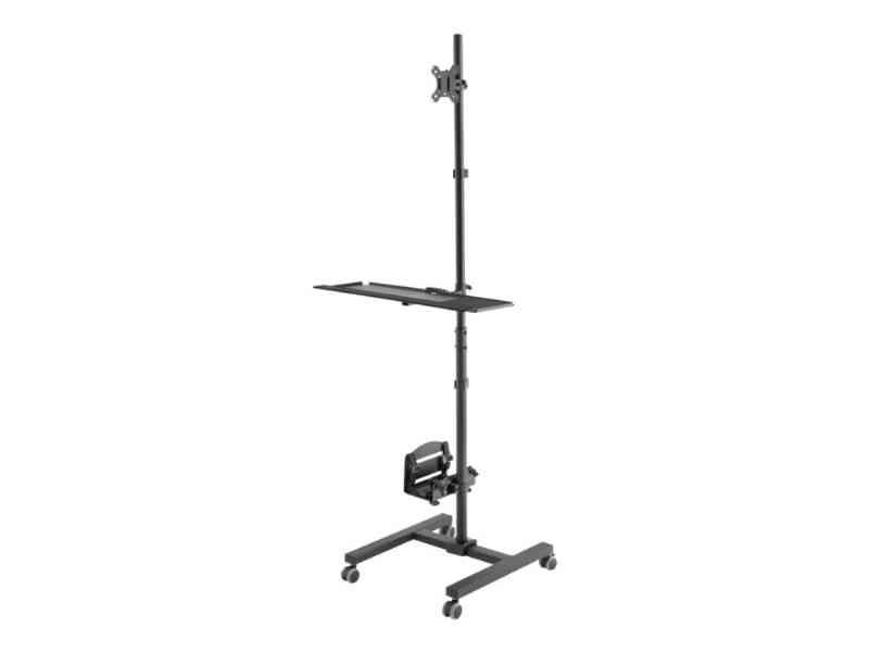 Digitus Da-90374 - Vogn Med Hjul - For Lcd-Display/Pc-Udstyr - Metal - Sort - Skærmstørrelse: 17"-32"