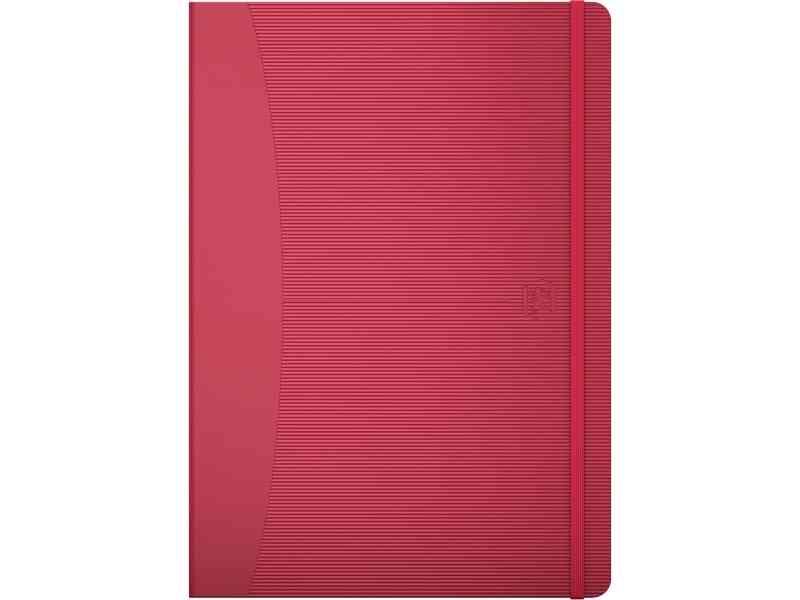 Notesbog Oxford Signature A5 Linjeret Rød