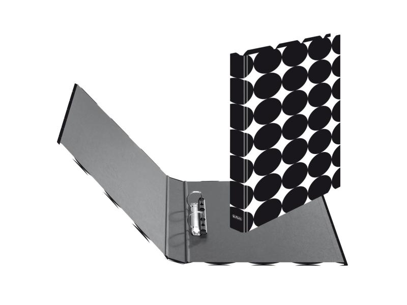 Herlitz Max.File A4 D-Ring Opbevaring - Sort/Hvid