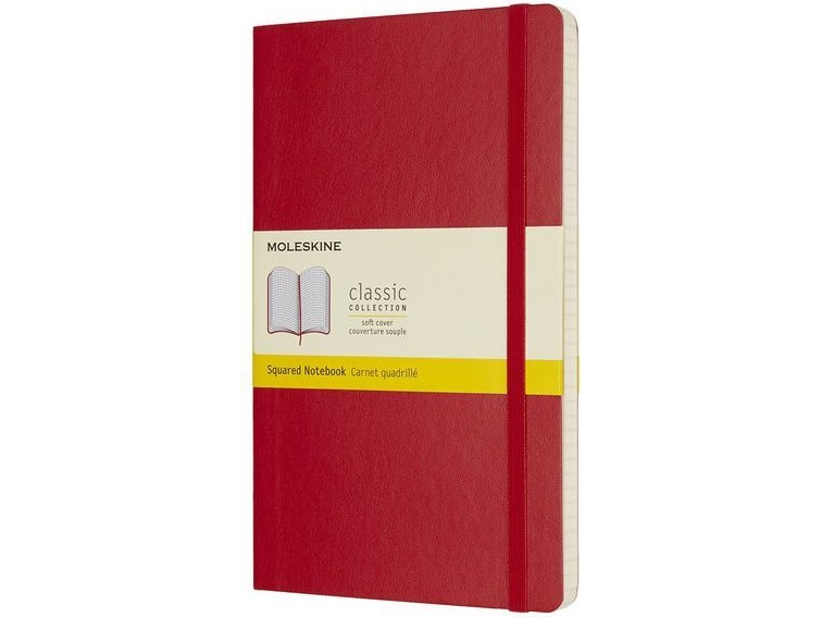 Moleskine A5 Notesbog i Ternet Skarlagenrød