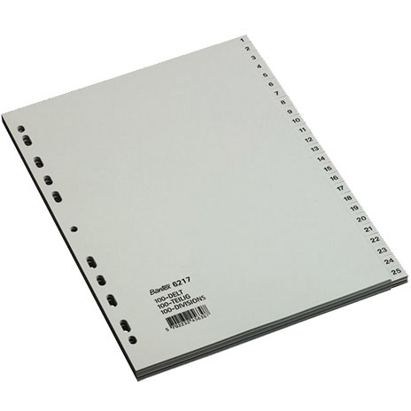 Bantex A4 register med 100 tabs